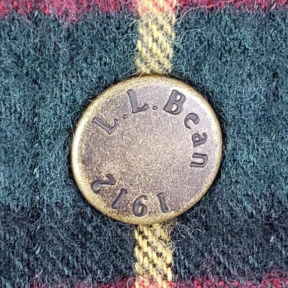 LL Bean Shirt Mens Flannel Button Up Hooded Multicolor Cotton Size XL Pockets - Picture 5 of 10